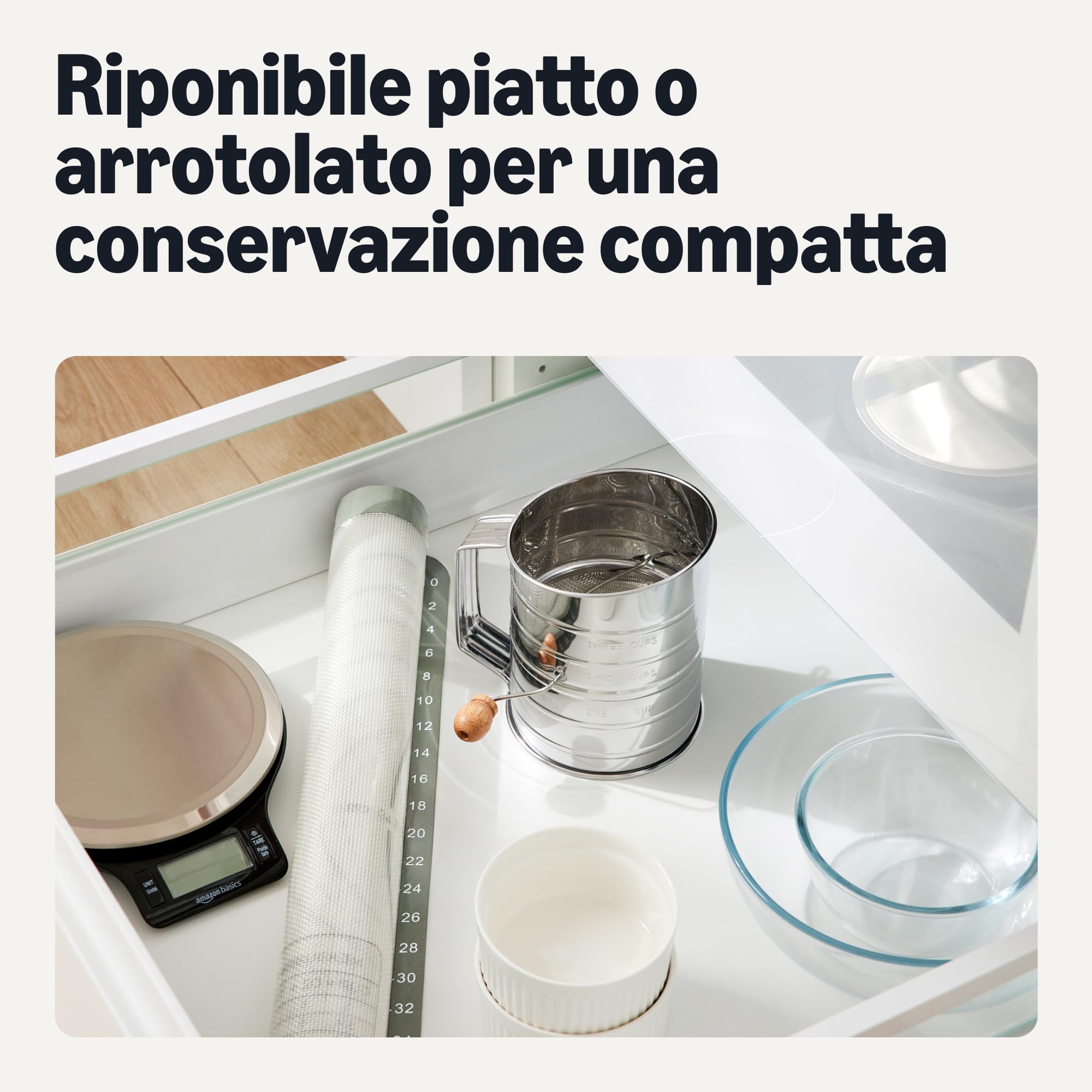 Amazon Basics Tappetino Forno Silicone XL 71x51 cm Antiaderente