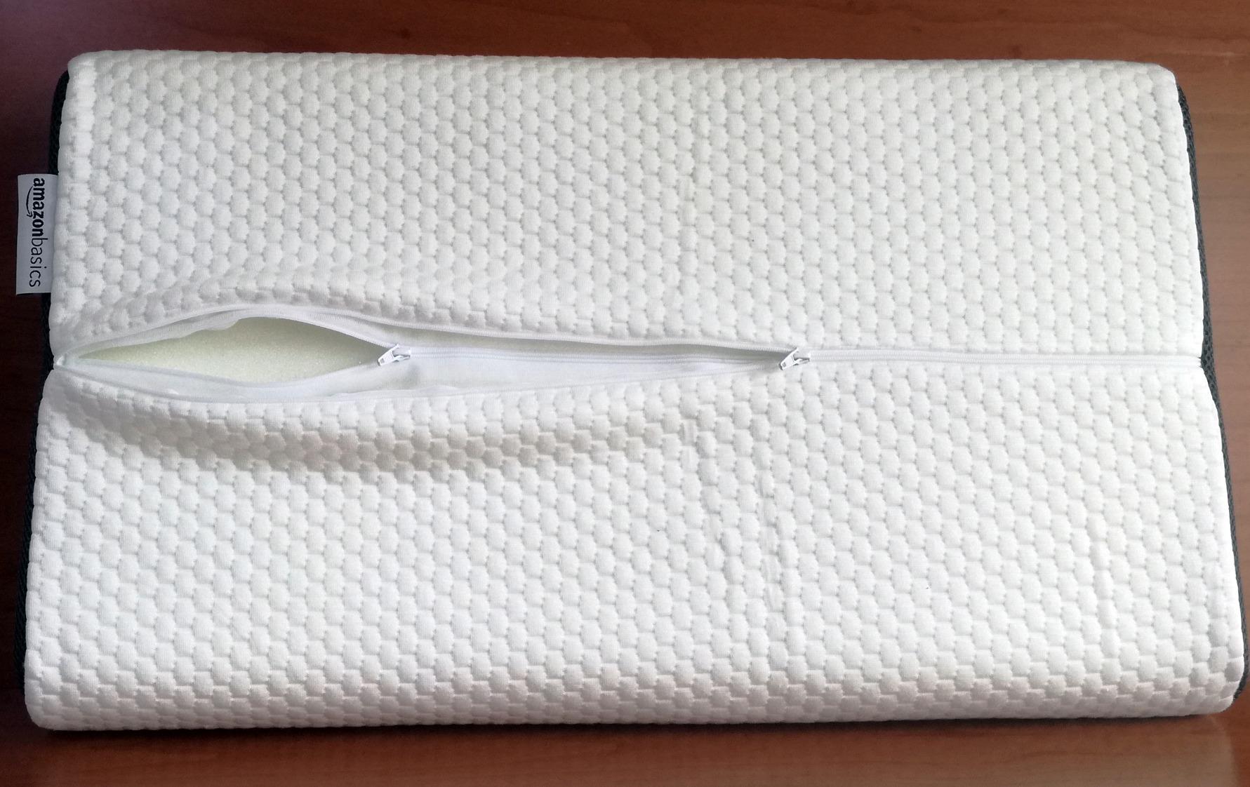 Amazon Basics Cuscino Memory Foam Cervicale 60x35 Regolabile