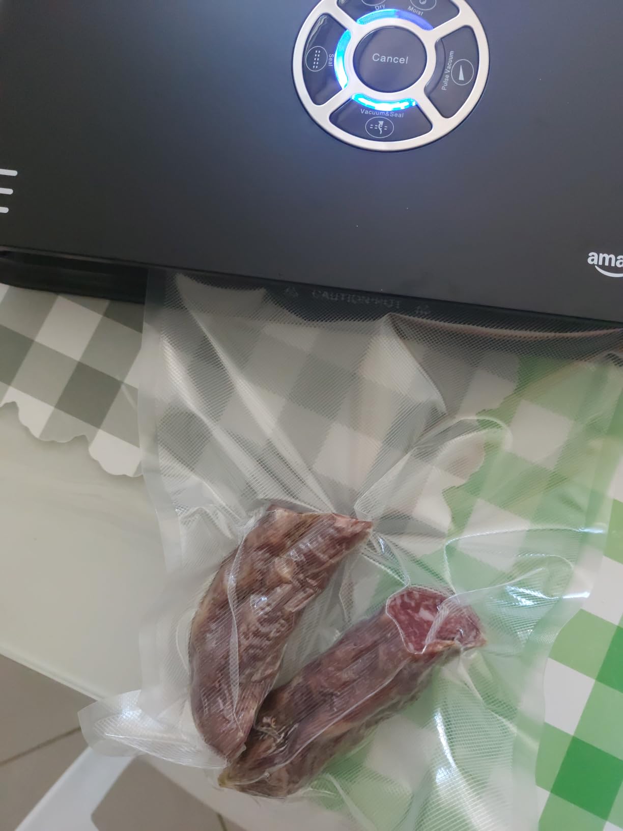 Amazon Basics Macchina Sottovuoto 30 cm Nero +10 Sacchetti