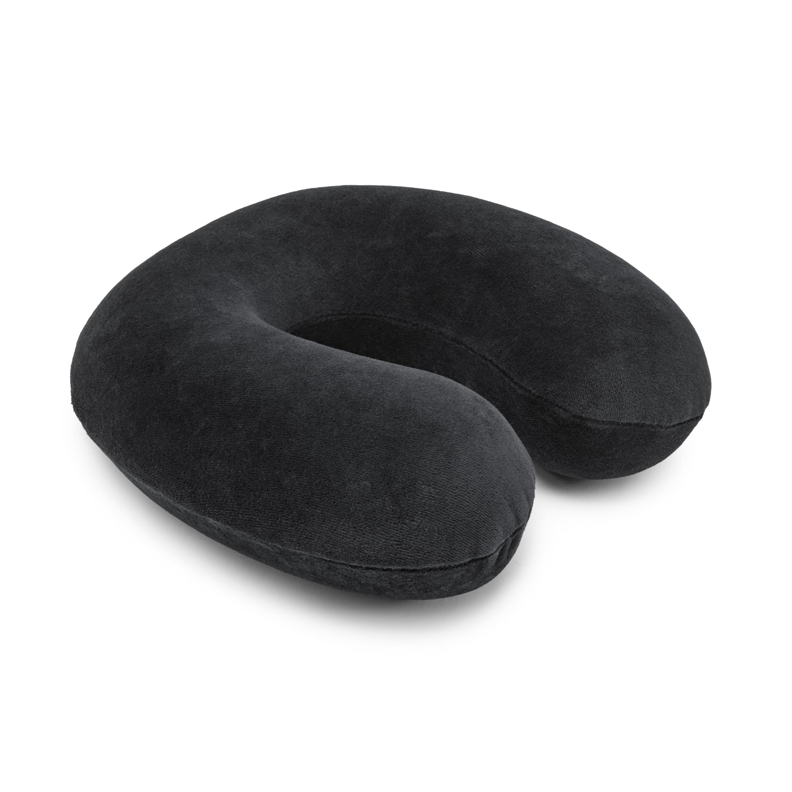Amazon Basics Cuscino da Viaggio Memory Foam Grigio semicircolare