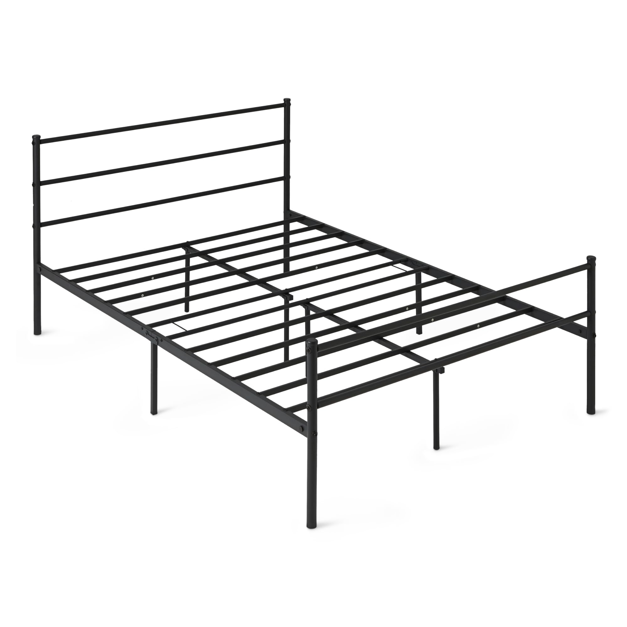 AmazonBasics Giroletto Testiera 90x200 cm Nero Singolo Acciaio