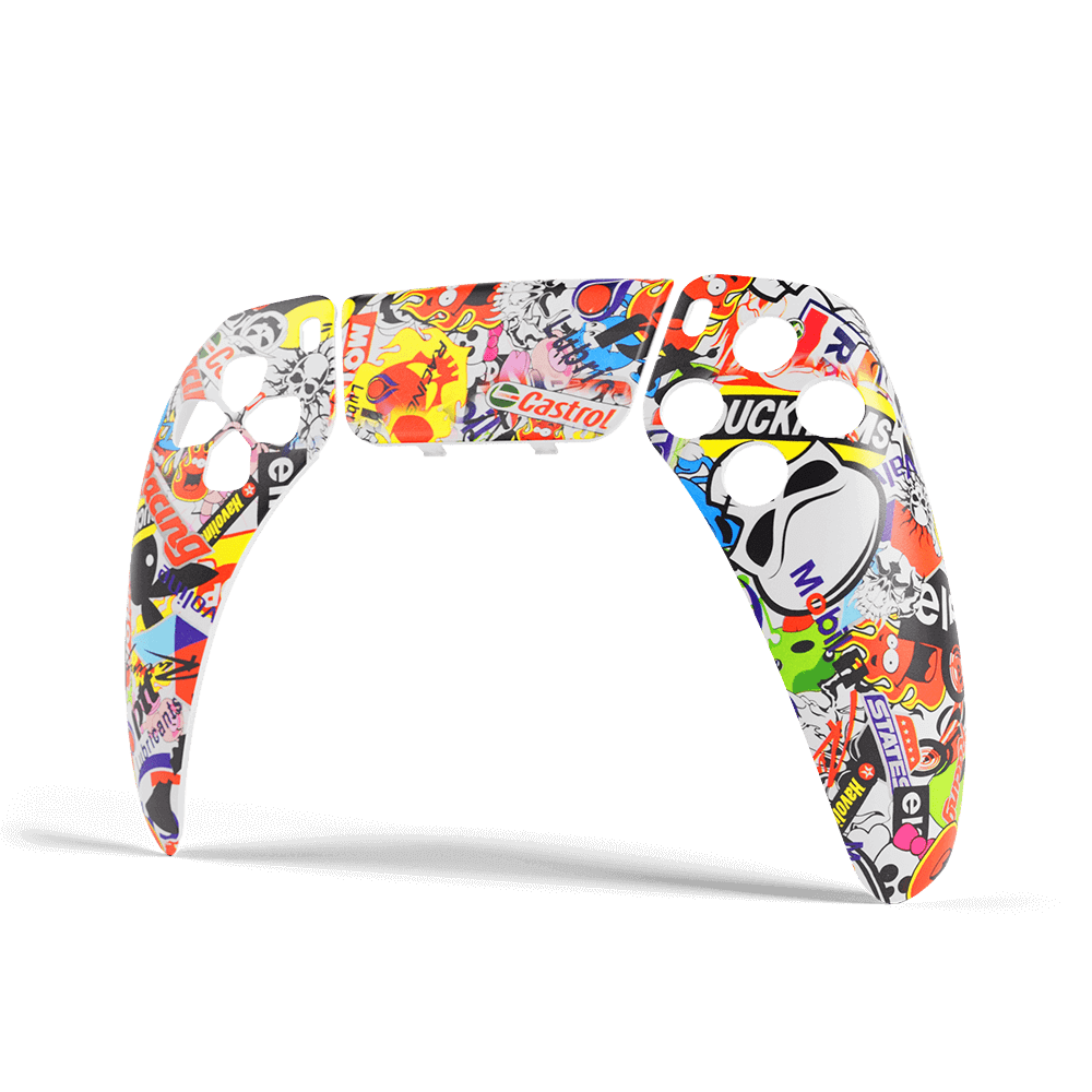 Aim Controller Sticker Bomb cover PS5 magnetica