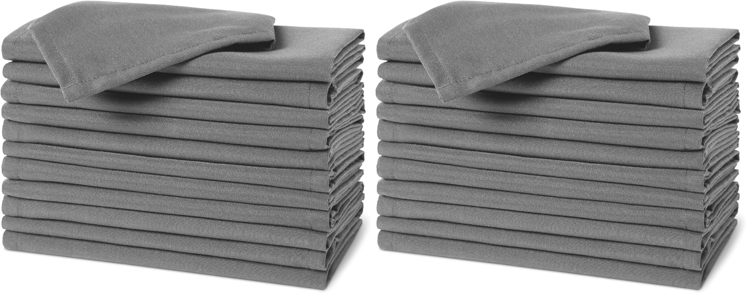 AmazonBasics Tovaglioli Stoffa Antimacchia 43x43 Blu 12 Pezzi
