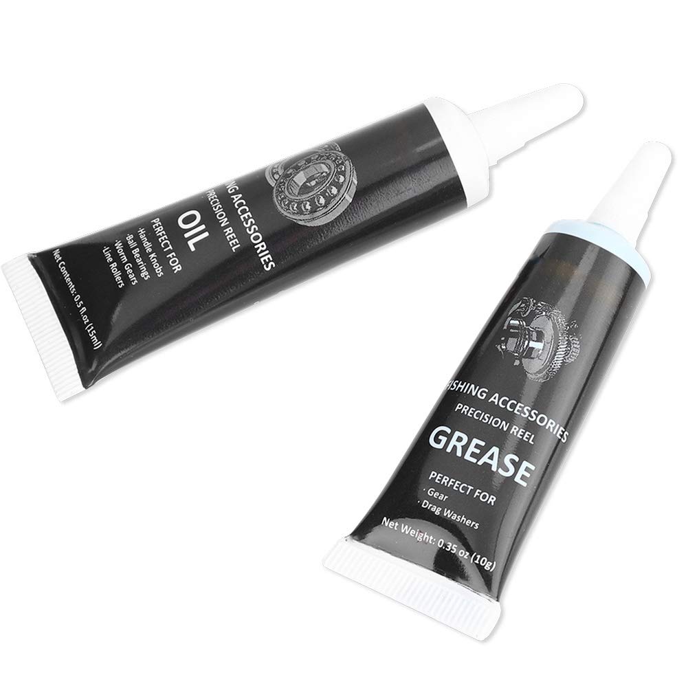 Elprico kit grasso e olio per mulinello pesca 14,8 ml nero