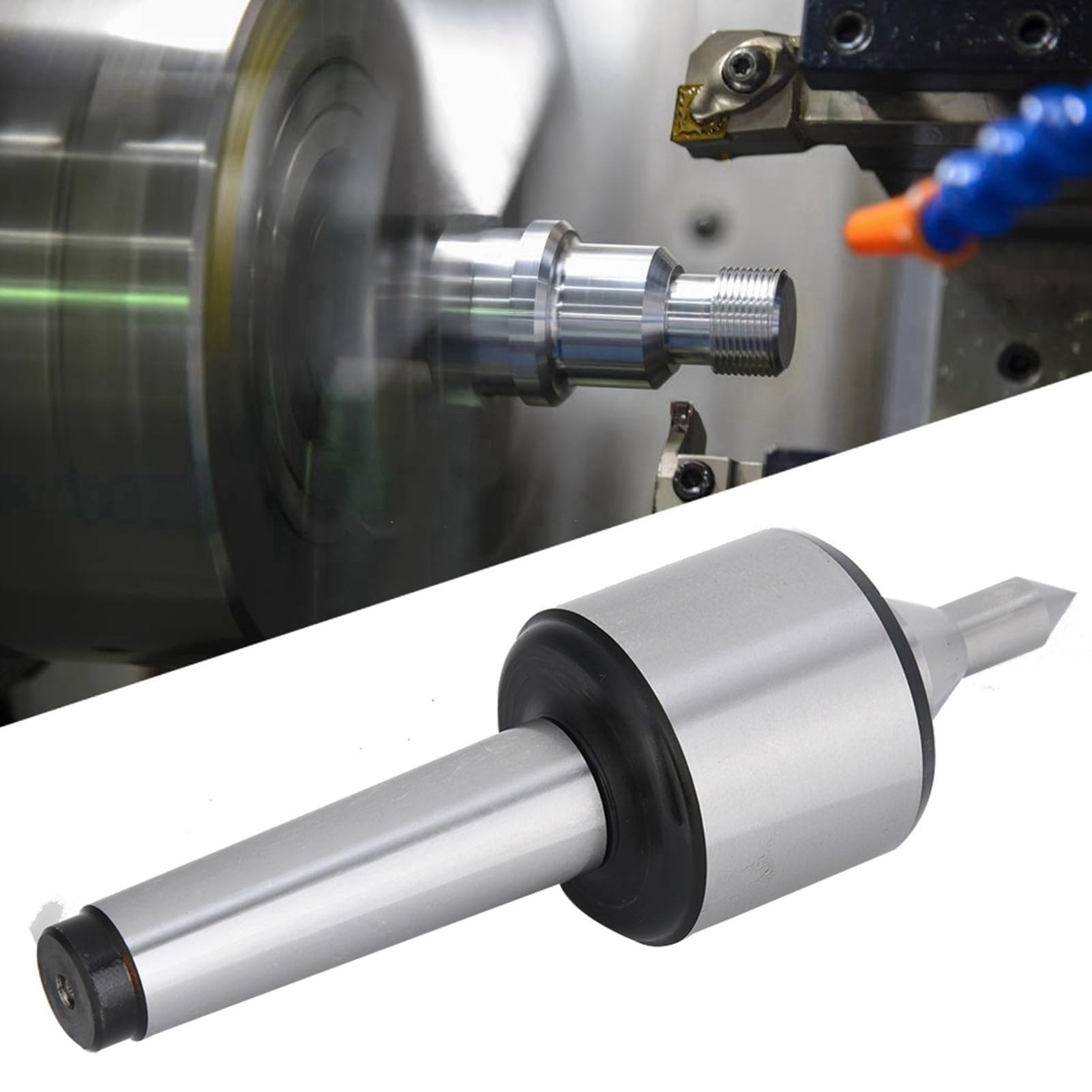Elprico contropunta MT3 60° tornio CNC acciaio 3000 rpm