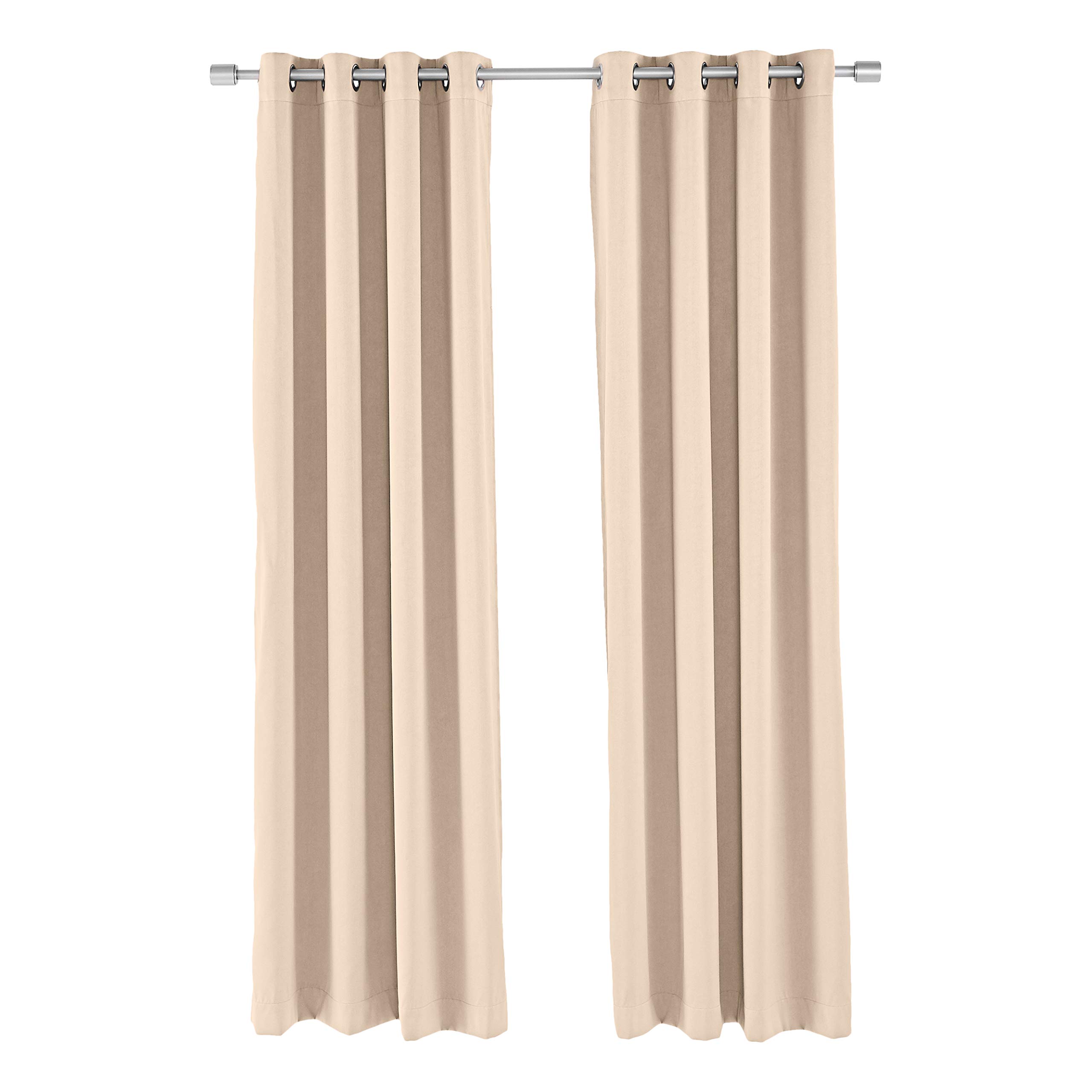 Amazon Basics Theatre Grade tende 132x213 cm taupe oscuranti 2 pezzi